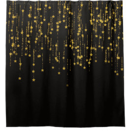 Golden Stars Douchegordijn