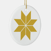 Golden Stars Keramisch Ornament (Rechts)