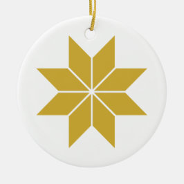 Golden Stars Keramisch Ornament