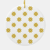 Golden Stars Keramisch Ornament (Achterkant)