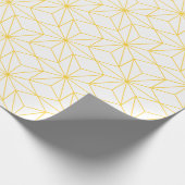 Golden Stars Line Art Cadeaupapier (Hoek)