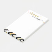 Golden Stars - Merry en Bright Post-it® Notes (Schuin)