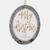 Golden Stars Merry Ornament keramische keramische  (Rechts)