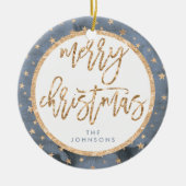 Golden Stars Merry Ornament keramische keramische  (Voorkant)