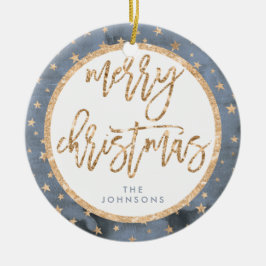 Golden Stars Merry Ornament keramische keramische 