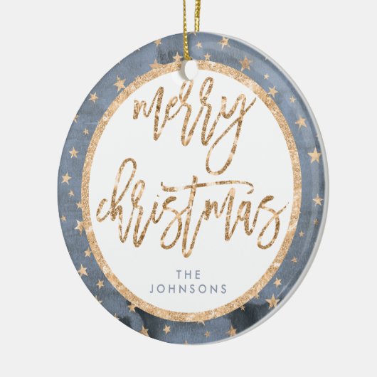 Golden Stars Merry Ornament keramische keramische  (Links)