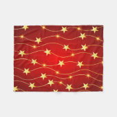 Golden Stars naadloos patroon Fleece Deken (Voorkant (Horizontaal))