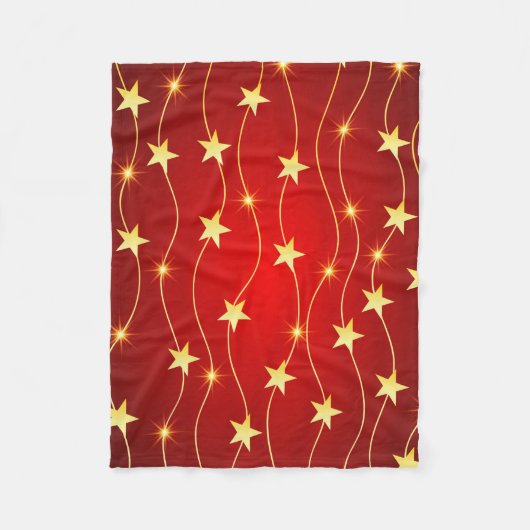 Golden Stars naadloos patroon Fleece Deken (Voorkant)
