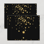 Golden Stars Notitiekaartje (Voorkant / Achterkant)