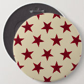 Golden Stars Pattern 10 Ronde Button 6,0 Cm (Voorkant /achterkant)