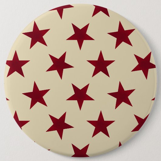 Golden Stars Pattern 10 Ronde Button 6,0 Cm (Voorkant)