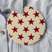 Golden Stars Pattern 10 Ronde Button 6,0 Cm (In situ)