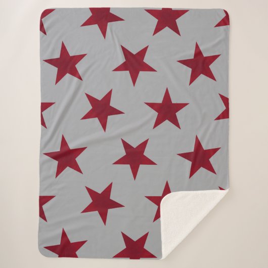 Golden Stars Pattern 11 Sherpa Deken (Voorkant)