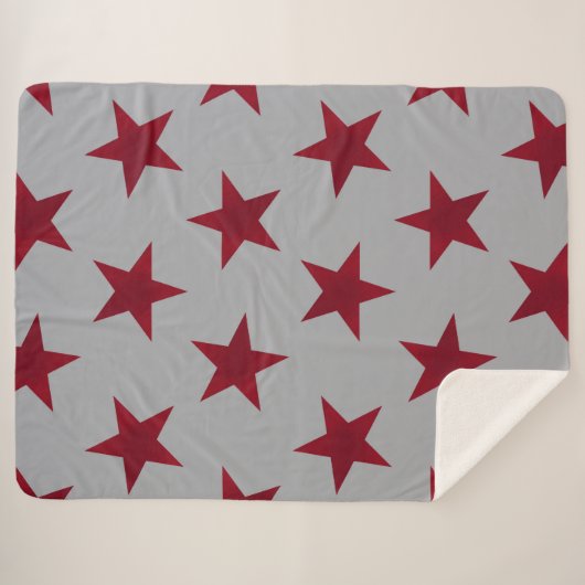 Golden Stars Pattern 11 Sherpa Deken (Voorkant (horizontaal))