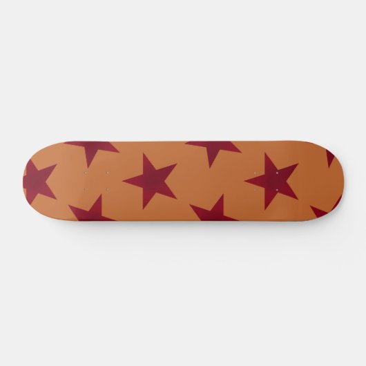 Golden Stars Pattern 12 Persoonlijk Skateboard (Horizontaal)
