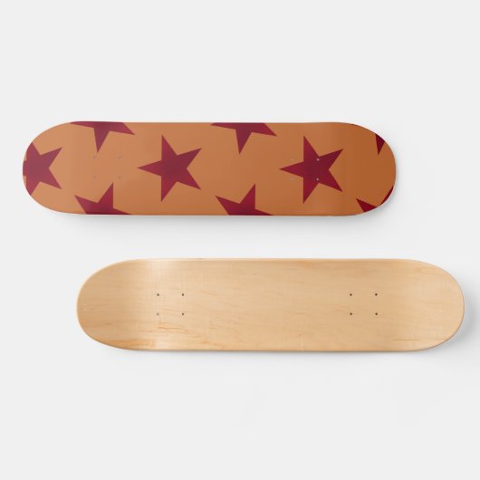 Golden Stars Pattern 12 Persoonlijk Skateboard (Horizontaal)