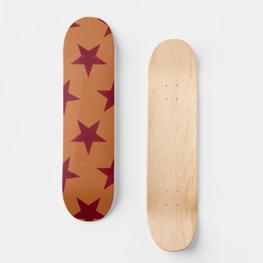 Golden Stars Pattern 12 Persoonlijk Skateboard (Voorkant)