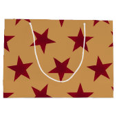 Golden Stars Pattern 13 Groot Cadeauzakje (Achterkant)