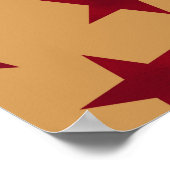 Golden Stars Pattern 13 Poster (Hoek)