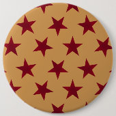 Golden Stars Pattern 13 Ronde Button 6,0 Cm (Voorkant)