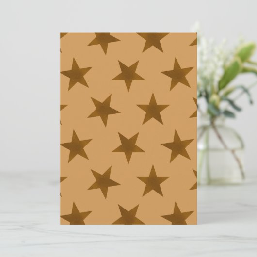 Golden Stars Pattern 14 Kaart (Staand voorkant)
