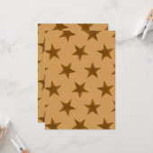 Golden Stars Pattern 14 Kaart (Voorkant / Achterkant in situ)