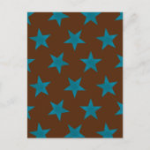Golden Stars Pattern 16 Briefkaart (Voorkant)
