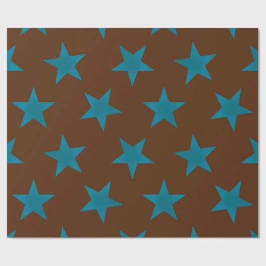 Golden Stars Pattern 16 Cadeaupapier (Vlak)