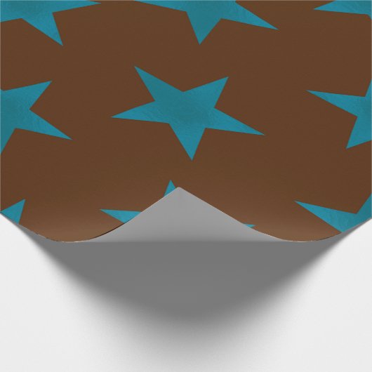 Golden Stars Pattern 16 Cadeaupapier (Hoek)