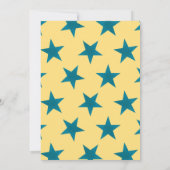 Golden Stars Pattern 18 Bedankkaart (Achterkant)