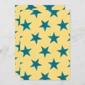 Golden Stars Pattern 18 Bedankkaart (Voorkant / Achterkant)