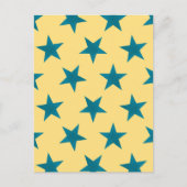 Golden Stars Pattern 18 Briefkaart (Voorkant)
