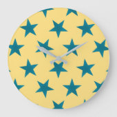 Golden Stars Pattern 18 Grote Klok (Voorkant)