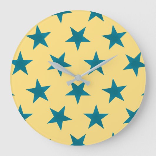 Golden Stars Pattern 18 Grote Klok (Voorkant)