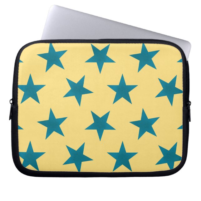 Golden Stars Pattern 18 Laptop Sleeve (Voorkant)