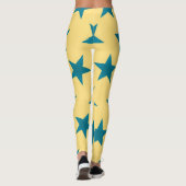 Golden Stars Pattern 18 Leggings (Achterkant)