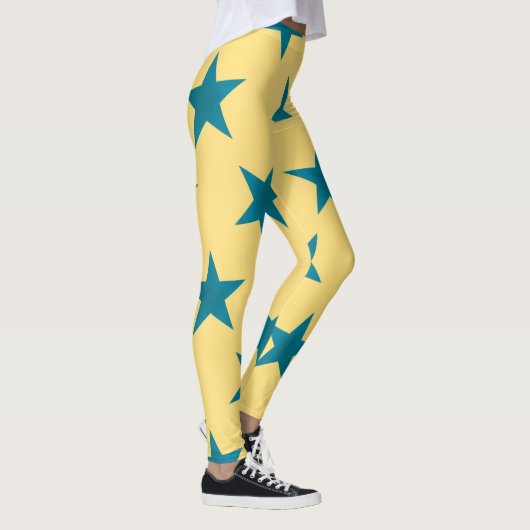Golden Stars Pattern 18 Leggings (Rechts)