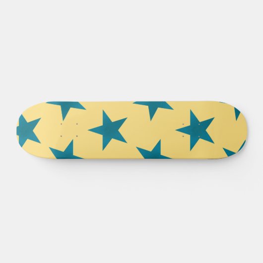 Golden Stars Pattern 18 Persoonlijk Skateboard (Horizontaal)