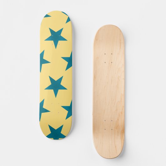 Golden Stars Pattern 18 Persoonlijk Skateboard (Voorkant)