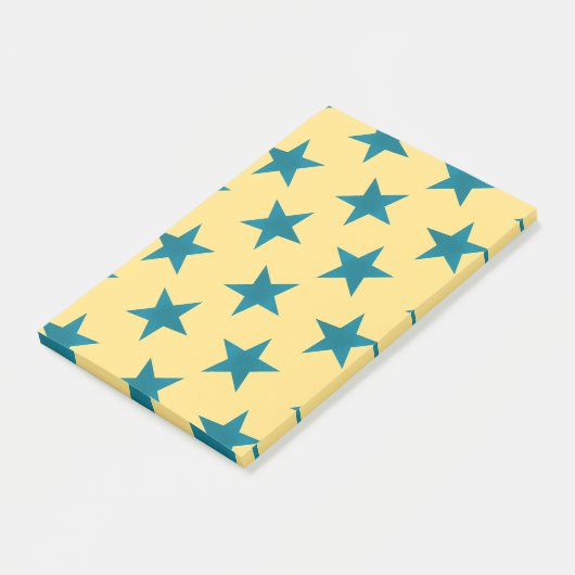 Golden Stars Pattern 18 Post-it® Notes (Schuin)