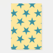 Golden Stars Pattern 18 Post-it® Notes (Voorkant)