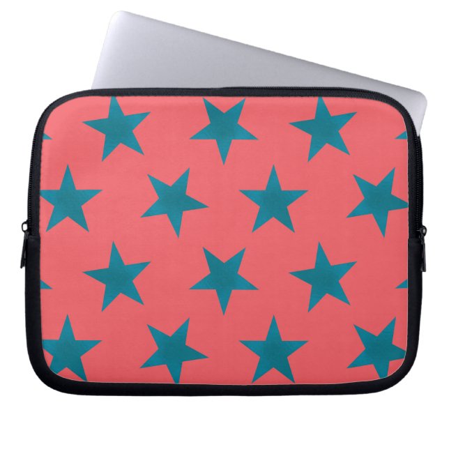 Golden Stars Pattern 19 Laptop Sleeve (Voorkant)