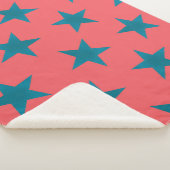 Golden Stars Pattern 19 Sherpa Deken (3/4)