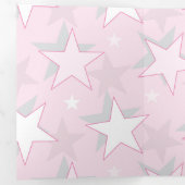 Golden Stars Pattern 1 Drieluik Wenskaart (Binnenzijde eerst)