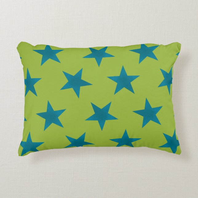 Golden Stars Pattern 20 Accent Kussen (Voorkant)