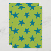 Golden Stars Pattern 20 Bedankkaart (Voorkant / Achterkant)