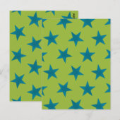 Golden Stars Pattern 20 Briefkaart (Voorkant / Achterkant)