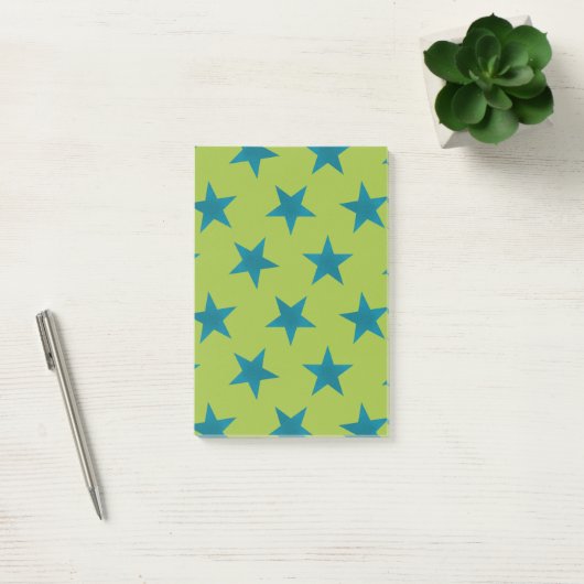 Golden Stars Pattern 20 Post-it® Notes (Kantoor)
