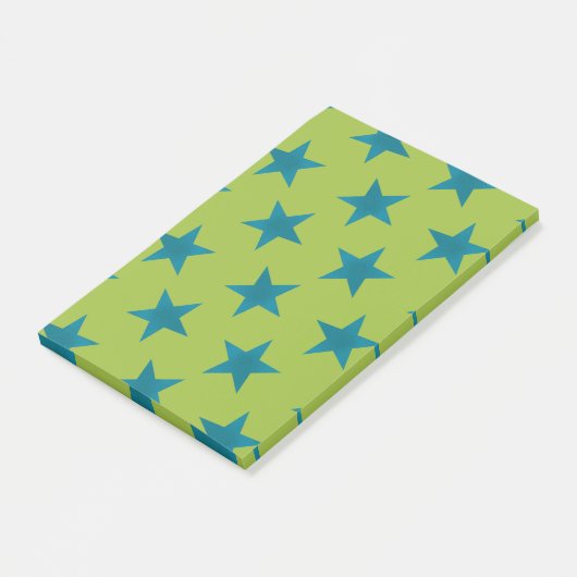 Golden Stars Pattern 20 Post-it® Notes (Schuin)