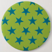 Golden Stars Pattern 20 Ronde Button 6,0 Cm (Voorkant)